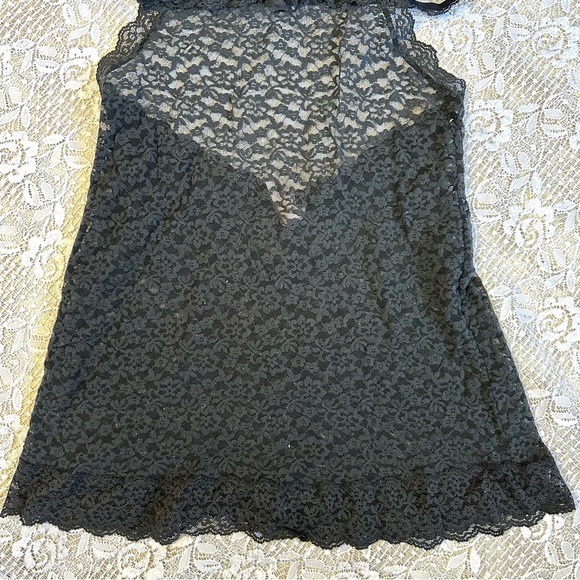 Vintage Victorias Secret Black Lace Halter Teddy - Picture 3 of 6